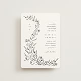 "Floral Cascade" - Wedding Invitations in Alpine by Pixel and Hank - Front