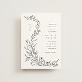 "Floral Cascade" - Wedding Invitations in Alpine by Pixel and Hank - Front