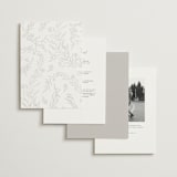 "Floral Cascade" - Wedding Invitations in Alpine by Pixel and Hank - Back of Card Options
