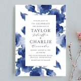 "Cornflower Wedding" - Wedding Invitations in Periwinkle by Chris Griffith - Front