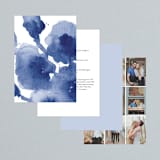 "Cornflower Wedding" - Wedding Invitations in Periwinkle by Chris Griffith - Back of Card Options