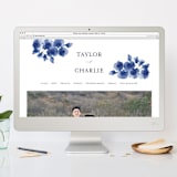 "Cornflower Wedding" - Wedding Invitations in Periwinkle by Chris Griffith - FREE Wedding Website