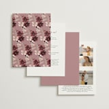 "Emyn" - Wedding Invitations in Burgundy by Itsy Belle Studio - Back of Card Options