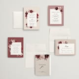 "Emyn" - Wedding Invitations in Burgundy by Itsy Belle Studio - Invitation Suite