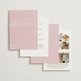 "Glisten" - Wedding Invitations in Rose Quartz by Sam Dubeau - Back of Card Options