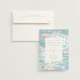 "Glisten" - Wedding Invitations in Rose Quartz by Sam Dubeau - Invitation with Envelope