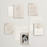 "Preserved Fall Botanicals" - Wedding Invitations in Linen by Erin Deegan - Invitation Suite