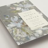 "Spring Dash" - Wedding Invitations in Pewter by Grace Kreinbrink - Detail