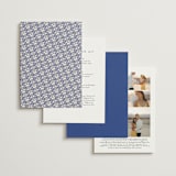 "two toned" - Wedding Invitations in Marseille Bleu by Deborah Chou - Back of Card Options