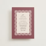 "Chantilly" - Wedding Invitations in Mauve by Erica Krystek - Front