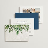 "Mediterranean Tiles" - Wedding Invitations in Ocean by GeekInk Design - Back of Card Options