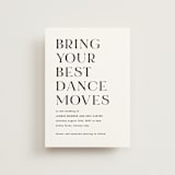 "dance moves" - Wedding Invitations in Tuxedo by Angela Garrick - Front
