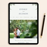 "Botanical Frame" - Wedding Invitations in Fern by Kate Ahn - FREE Wedding Website