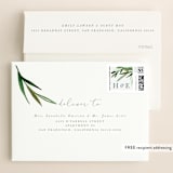 "Botanical Frame" - Wedding Invitations in Fern by Kate Ahn - FREE Recipient Addressing