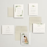 "Verdure" - Wedding Invitations in Garden by Leah Bisch - Invitation Suite