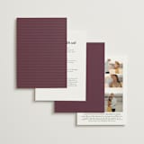 "Wild Peonies" - Wedding Invitations in Blush by Cindy Reynolds - Back of Card Options