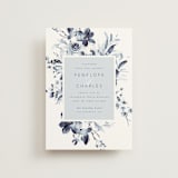 "Love Story" - Wedding Invitations in Indigo by Leah Bisch - Front