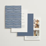 "Love Story" - Wedding Invitations in Indigo by Leah Bisch - Back of Card Options