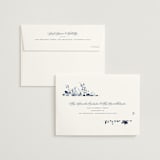 "Love Story" - Wedding Invitations in Indigo by Leah Bisch - FREE Recipient Addressing