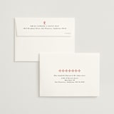 "Japanese Fabric" - Wedding Invitations in Persimmon by Becky Nimoy - FREE Recipient Addressing