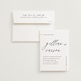 "Villa" - Wedding Invitations in Pearl by Chryssi Tsoupanarias - Invitation with Envelope