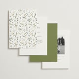 "Fleur" - Wedding Invitations in Lily by Everett Paper Goods - Back of Card Options