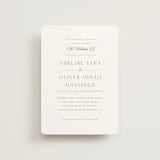 "Classic decorum" - Wedding Invitations in Golden by Stacey Meacham - Front