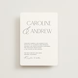 "Contemporary" - Wedding Invitations in Cotton by Vanessa Doyle - Front