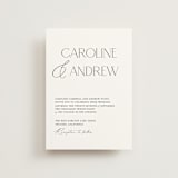 "Contemporary" - Wedding Invitations in Cotton by Vanessa Doyle - Front
