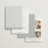 "Contemporary" - Wedding Invitations in Cotton by Vanessa Doyle - Back of Card Options