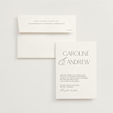 "Contemporary" - Wedding Invitations in Cotton by Vanessa Doyle - Invitation with Envelope