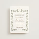 "Arbour" - Wedding Invitations in Lake by Leah Bisch - Front