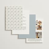 "Arbour" - Wedding Invitations in Lake by Leah Bisch - Back of Card Options