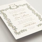"Arbour" - Wedding Invitations in Lake by Leah Bisch - Detail