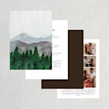 "Adventure Awaits" - Wedding Invitations in Smoke by Elly - Back of Card Options
