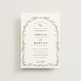 "Monogramed Arch" - Wedding Invitations in Mojito by Susan Moyal - Front