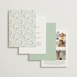 "Monogramed Arch" - Wedding Invitations in Mojito by Susan Moyal - Back of Card Options