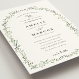 "Monogramed Arch" - Wedding Invitations in Mojito by Susan Moyal - Detail