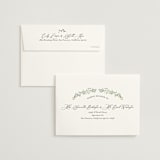 "Monogramed Arch" - Wedding Invitations in Mojito by Susan Moyal - FREE Recipient Addressing