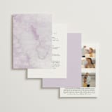 "Garden Stroll" - Wedding Invitations in Lilac by Creo Study - Back of Card Options