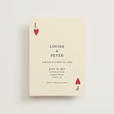 "Red Hearts" - Wedding Invitations in Champagne by Helena Vitto - Front
