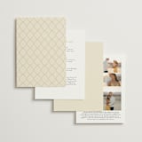 "Red Hearts" - Wedding Invitations in Champagne by Helena Vitto - Back of Card Options