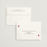 "Red Hearts" - Wedding Invitations in Champagne by Helena Vitto - FREE Recipient Addressing