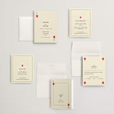 "Red Hearts" - Wedding Invitations in Champagne by Helena Vitto - Invitation Suite