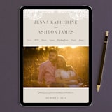 "White Lace" - Wedding Invitations in Coral Rose by Lauren Chism - FREE Wedding Website