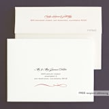 "White Lace" - Wedding Invitations in Coral Rose by Lauren Chism - FREE Recipient Addressing
