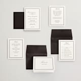 "Story Line" - Wedding Invitations in Snow by Kimberly FitzSimons - Invitation Suite