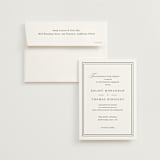 "Story Line" - Wedding Invitations in Snow by Kimberly FitzSimons - Invitation with Envelope