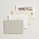 "Floral mosaic" - Wedding Invitations in Sand by GeekInk Design - Back of Card Options