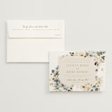 "Swept Away" - Wedding Invitations in Petal by Leah Bisch - Invitation with Envelope